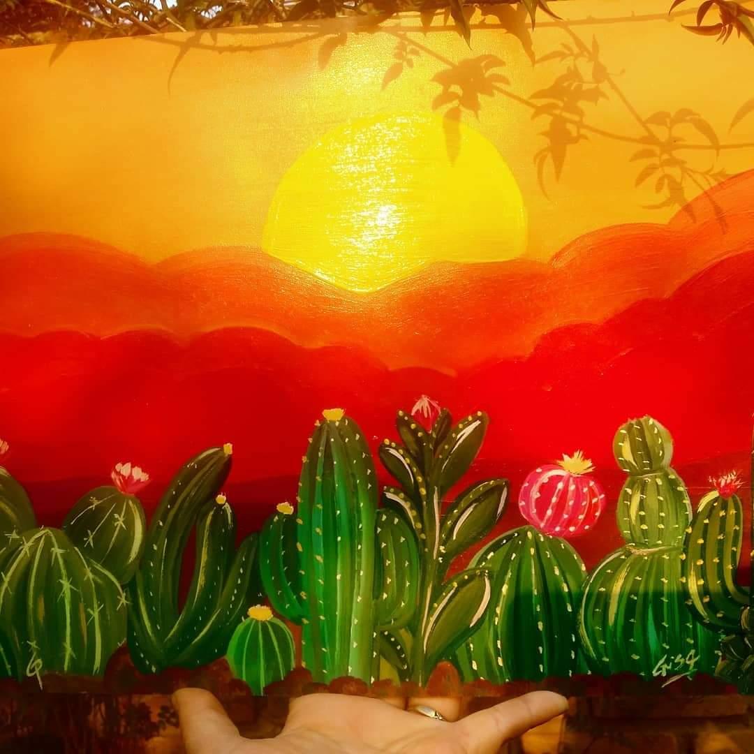 Sunset in the mountains