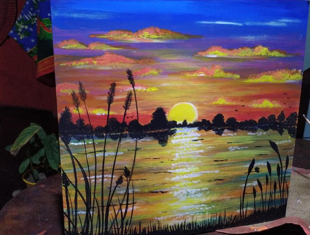 Sunset in the mountains